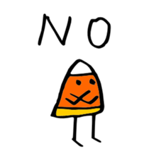 Candy Corn Boy sticker #14588258