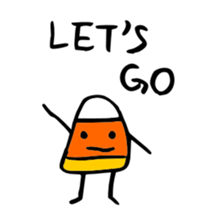 Candy Corn Boy sticker #14588259