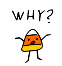 Candy Corn Boy sticker #14588260