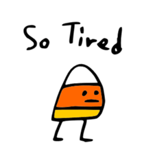 Candy Corn Boy sticker #14588261