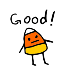 Candy Corn Boy sticker #14588262