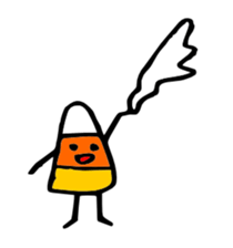 Candy Corn Boy sticker #14588264