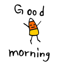 Candy Corn Boy sticker #14588265