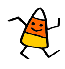 Candy Corn Boy sticker #14588266