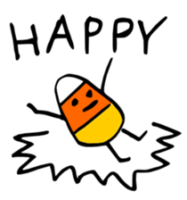 Candy Corn Boy sticker #14588267