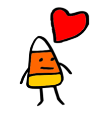 Candy Corn Boy sticker #14588268