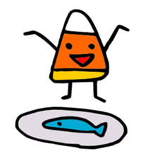 Candy Corn Boy sticker #14588269