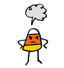 Candy Corn Boy sticker #14588271
