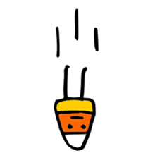 Candy Corn Boy sticker #14588272