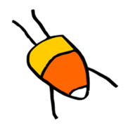 Candy Corn Boy sticker #14588275