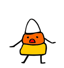 Candy Corn Boy sticker #14588276
