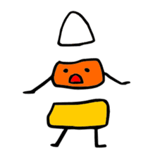 Candy Corn Boy sticker #14588277