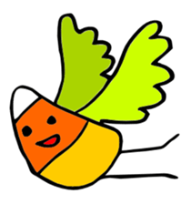 Candy Corn Boy sticker #14588280