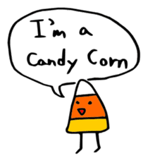 Candy Corn Boy sticker #14588281