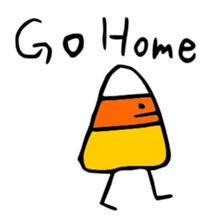 Candy Corn Boy sticker #14588282
