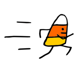 Candy Corn Boy sticker #14588284