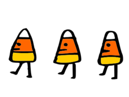 Candy Corn Boy sticker #14588286