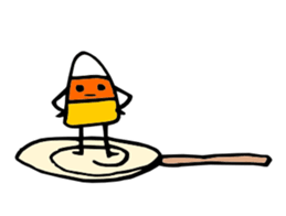 Candy Corn Boy sticker #14588287