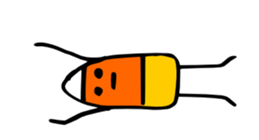 Candy Corn Boy sticker #14588288