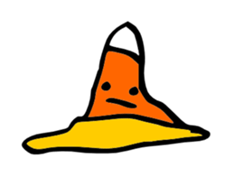 Candy Corn Boy sticker #14588289