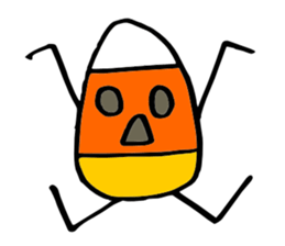 Candy Corn Boy sticker #14588292