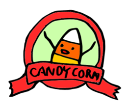 Candy Corn Boy sticker #14588293