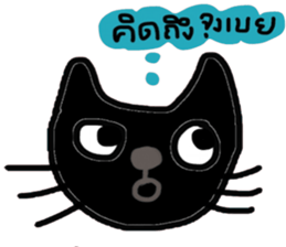 Black Cat, Dark Cat, Nice Cat sticker #14588725