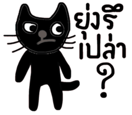 Black Cat, Dark Cat, Nice Cat sticker #14588731