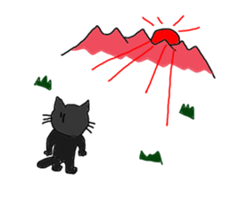 yomogi-cat 4 sticker #14588929