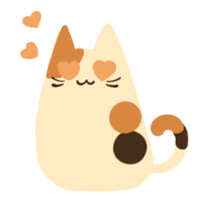 Honobono Umeko and cat sticker #14589236