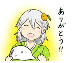 a toasted rice cake woman selection sticker #14589589