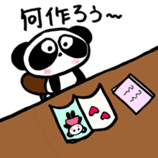 Pretty PANDA P-chan SEWING sticker #14589807
