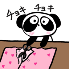Pretty PANDA P-chan SEWING sticker #14589815