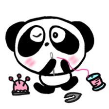 Pretty PANDA P-chan SEWING sticker #14589823