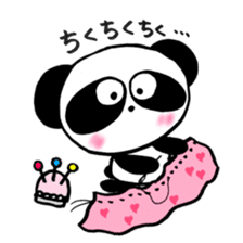 Pretty PANDA P-chan SEWING sticker #14589824