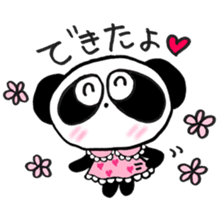 Pretty PANDA P-chan SEWING sticker #14589836