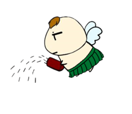 Not motivated Cupid sticker #14590158