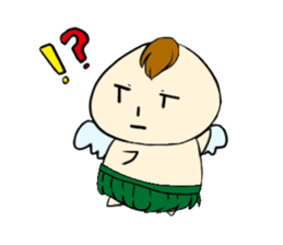 Not motivated Cupid sticker #14590159