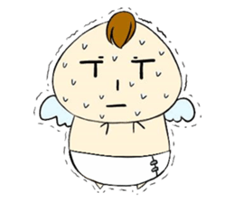 Not motivated Cupid sticker #14590163