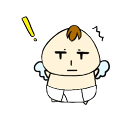 Not motivated Cupid sticker #14590167