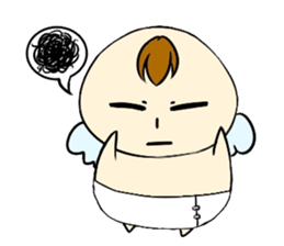 Not motivated Cupid sticker #14590189