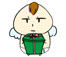 Not motivated Cupid sticker #14590190