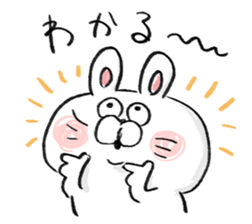 rabbit usata sticker #14590691