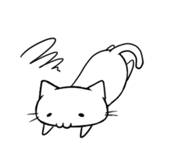 cat & chick sticker #14590835