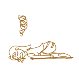 Cute lady2 sticker #14591712