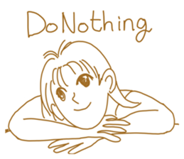 Cute lady2 sticker #14591716