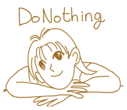 Cute lady2 sticker #14591716