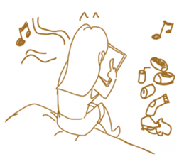 Cute lady2 sticker #14591717