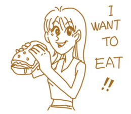 Cute lady2 sticker #14591718