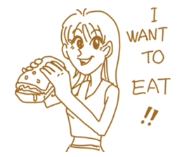 Cute lady2 sticker #14591718